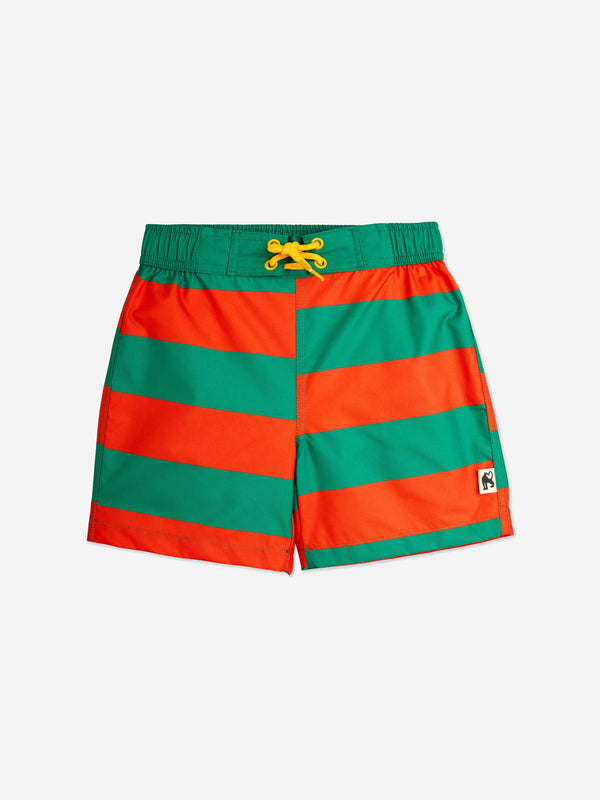 Mini Rodini Boys Striped Swim Shorts in Multicolour