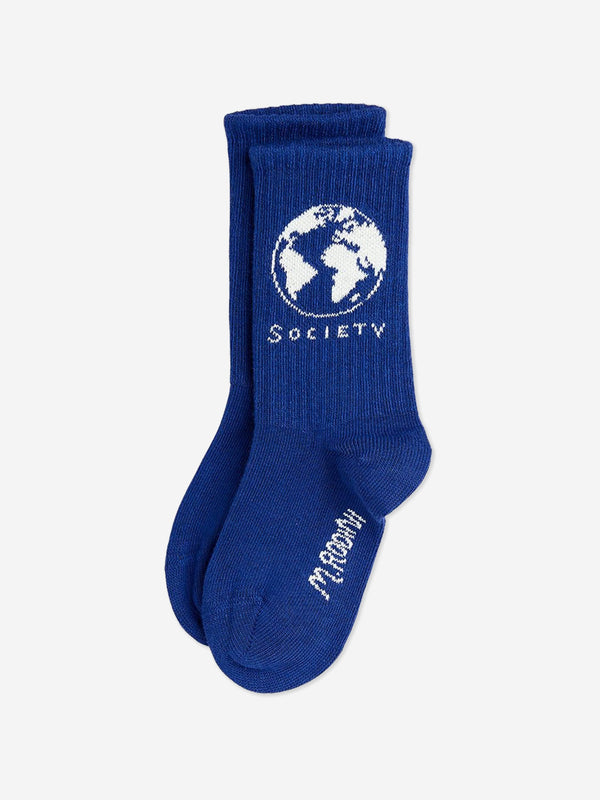 Mini Rodini Kids Society Socks in Blue