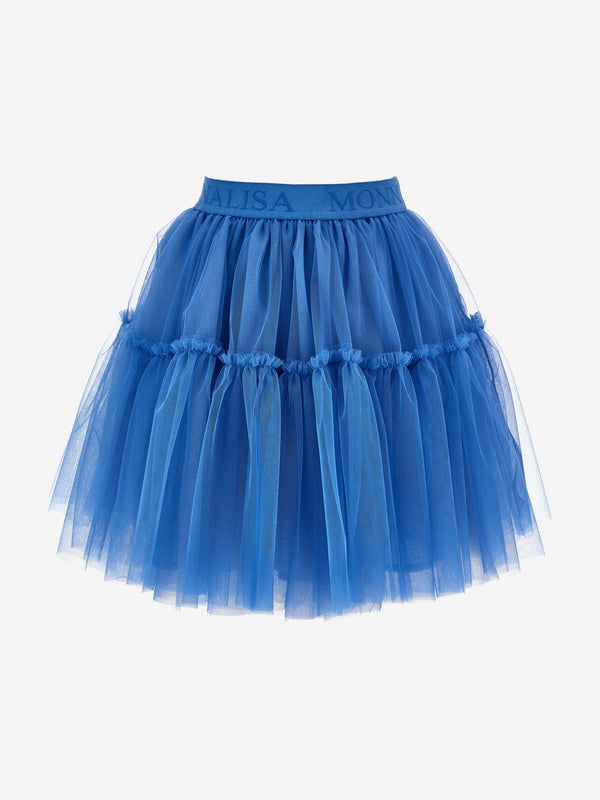 Girls Tulle Tutu Skirt in Blue