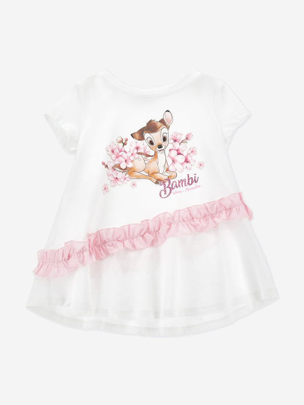 Girls Peach Blossom Bambi Dress in White