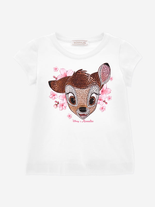 Girls Bambi T-Shirt in White