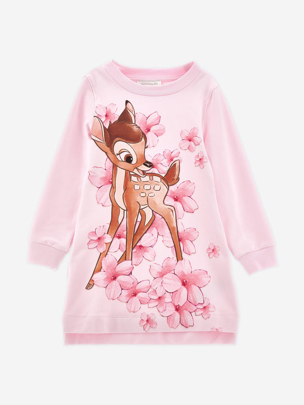 Girls Bambi Sweater Dress in Pink