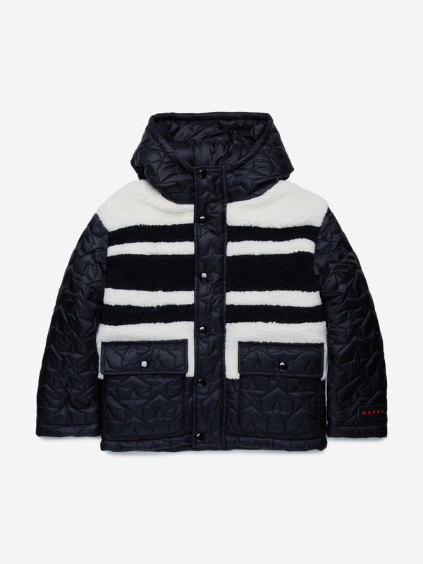 MARNI Kids Quilted Jacket in Black