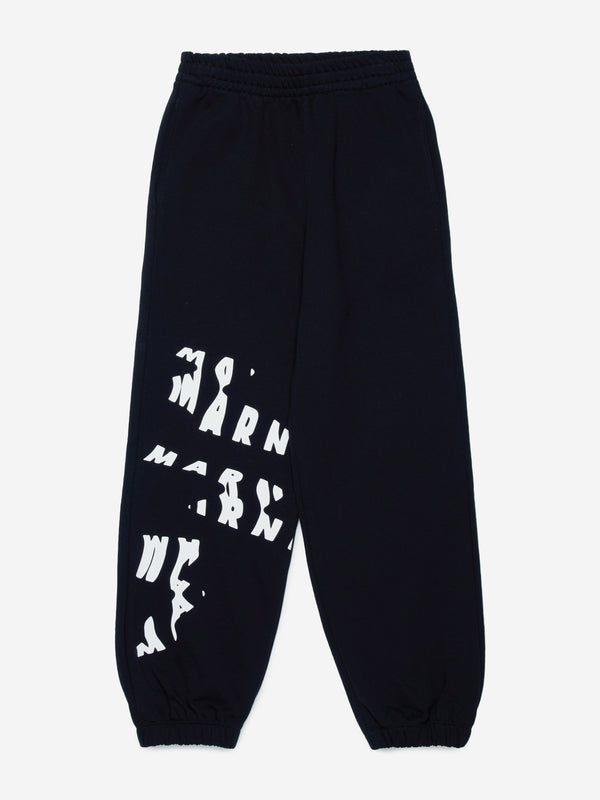 MARNI Kids Logo Joggers in Black