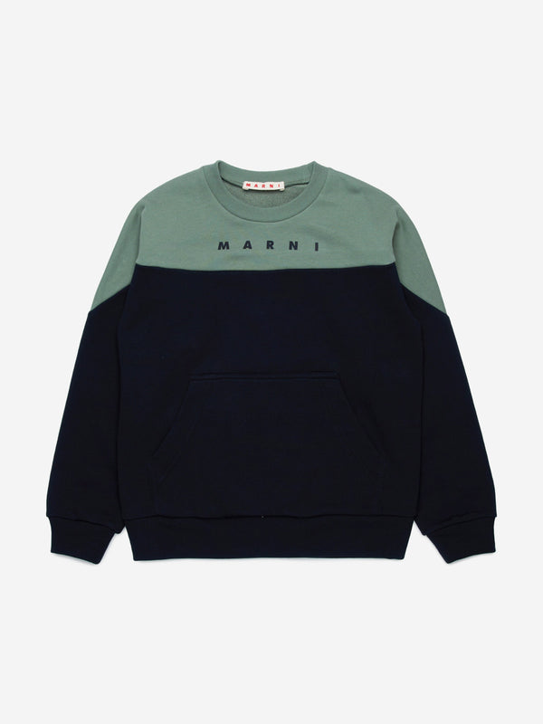 MARNI Kids Colourblock Sweatshirt in Black