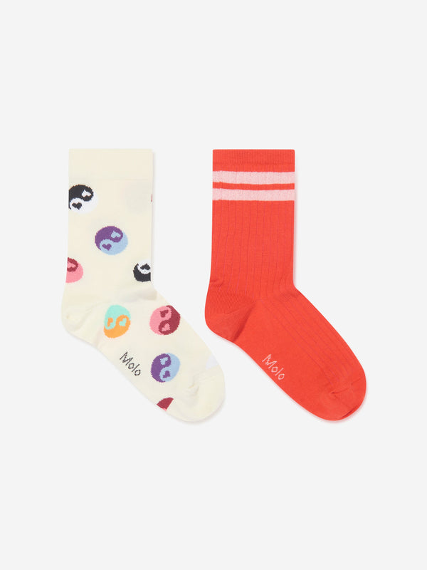 Molo Kids Yin Yang Print Socks Set in Multicolour