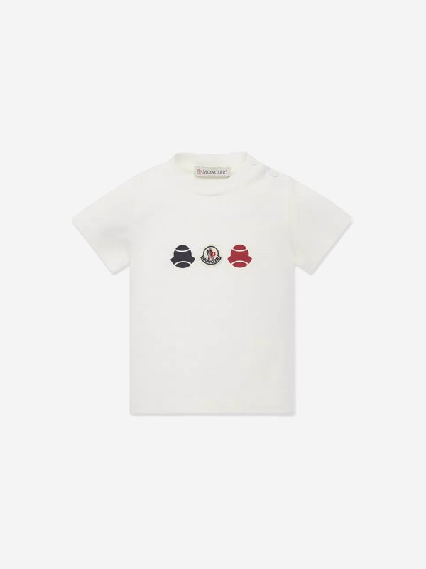 Moncler Enfant Baby Boys Logo T-Shirt in Ivory