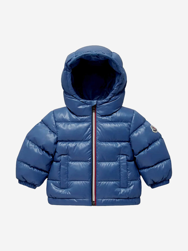 Moncler Enfant Boys Down Padded New Aubert Jacket in Blue