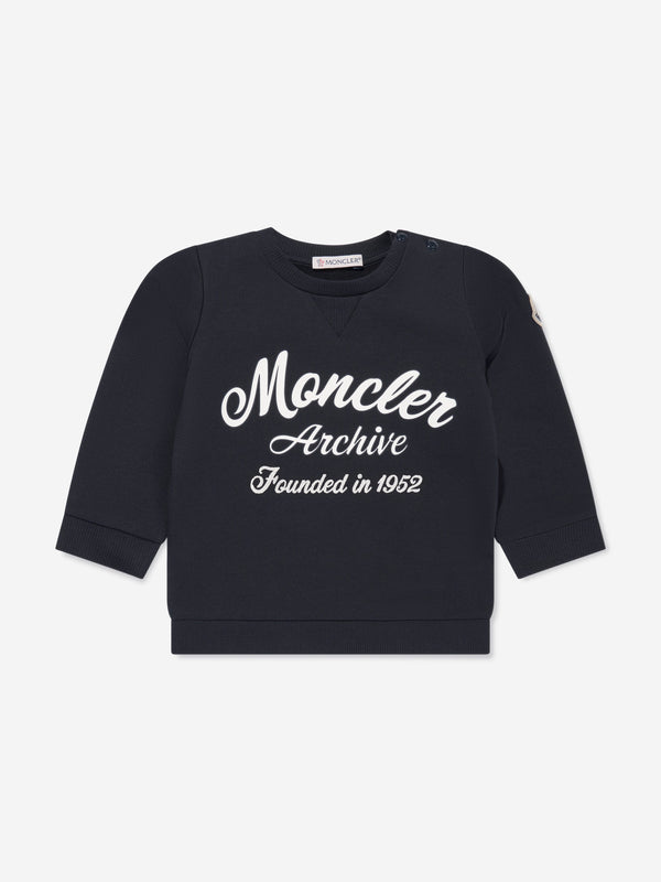 Moncler Enfant Baby Boys Logo Sweatshirt in Navy