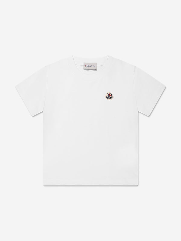 Moncler Enfant Kids Logo T-Shirt in White