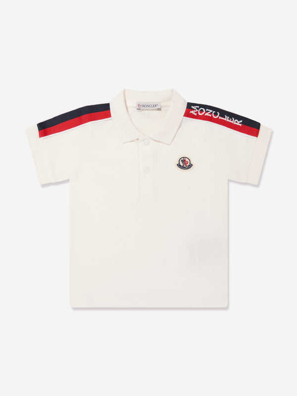 Moncler Enfant Baby Boys Polo Shirt in White