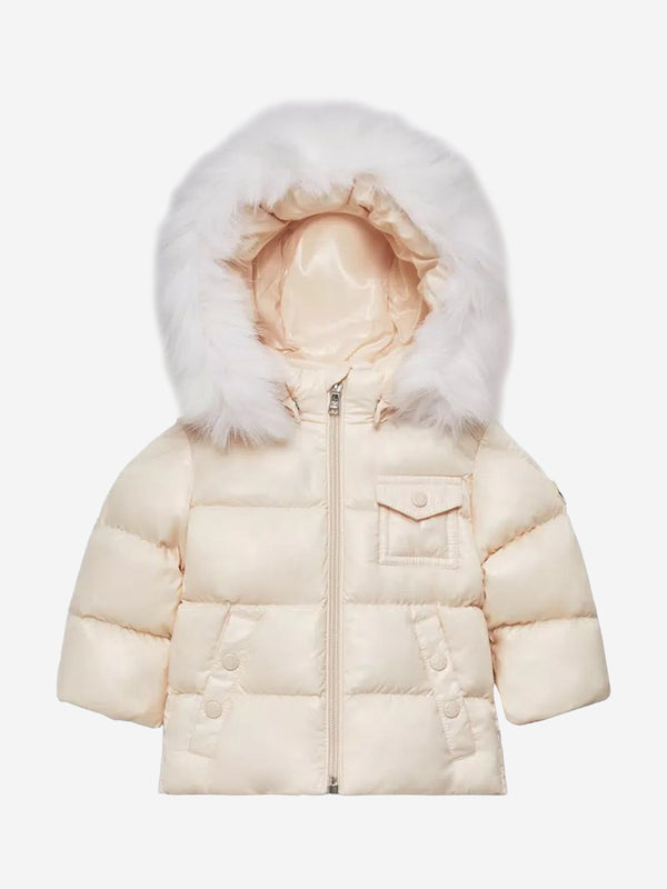 Moncler Enfant Baby Girls Down Padded K2F Jacket in Pink