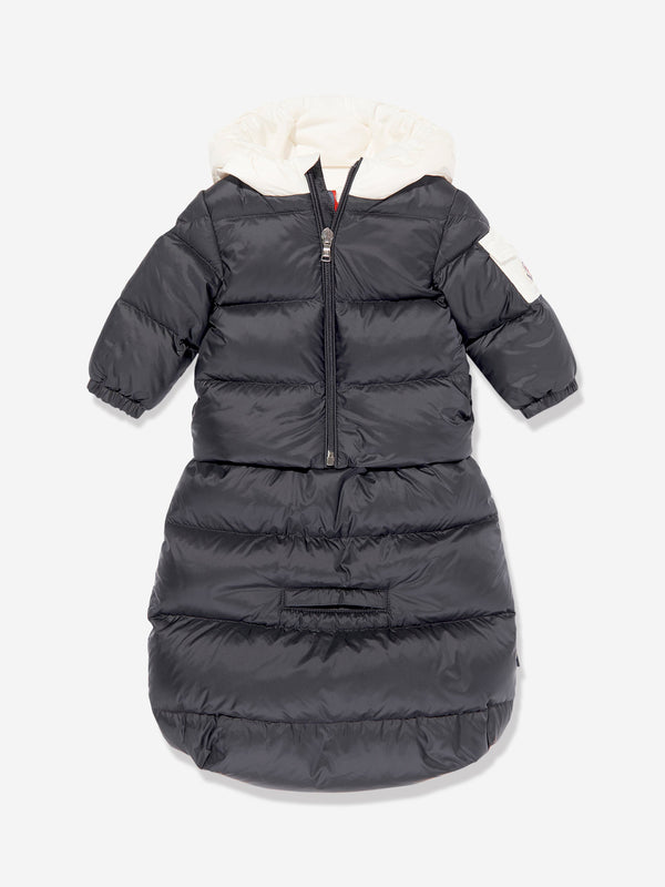 Moncler Enfant Baby Down Padded Ueno Nest in Navy