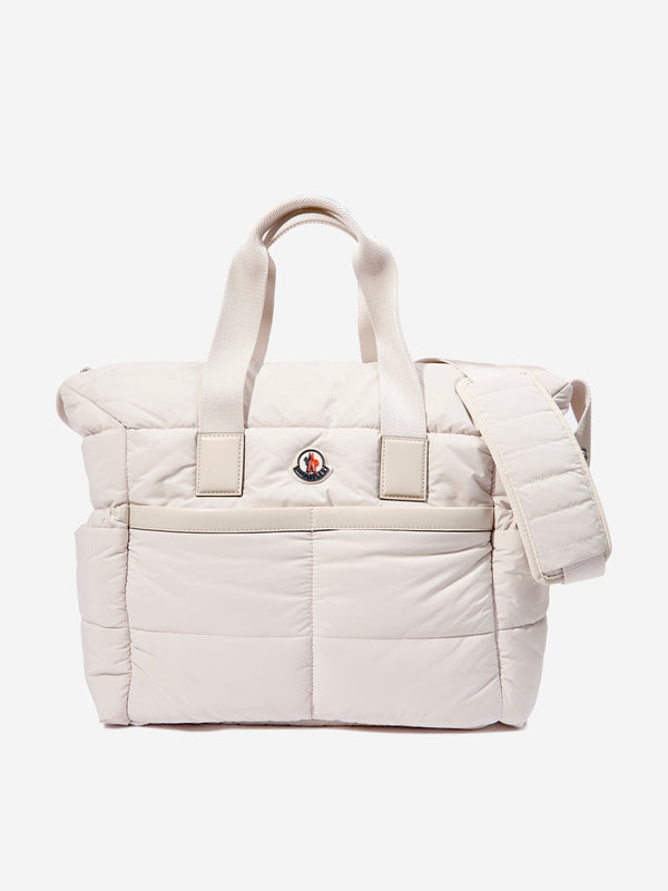 Moncler Enfant Baby Padded Changing Bag in Ivory (38cm)