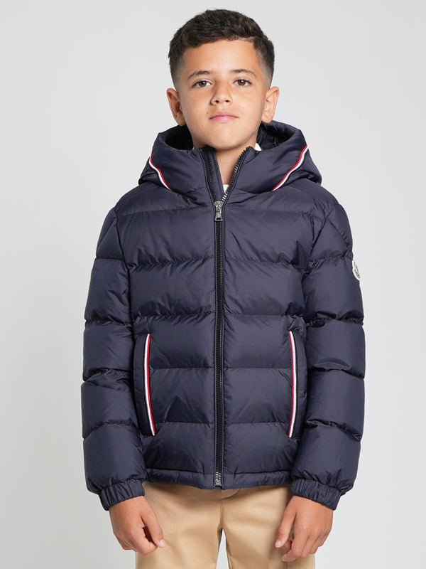 Moncler Enfant Boys Down Padded Merary Jacket in Navy