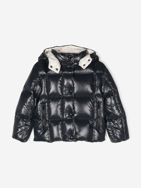 Moncler Enfant Girls Down Padded Parana Jacket in Navy