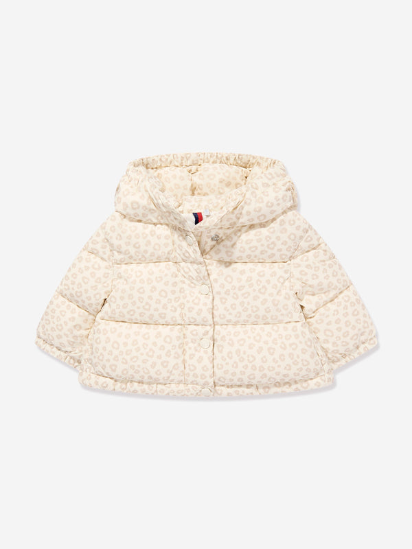 Moncler Enfant Baby Girls Down Padded Tessa Jacket in Beige