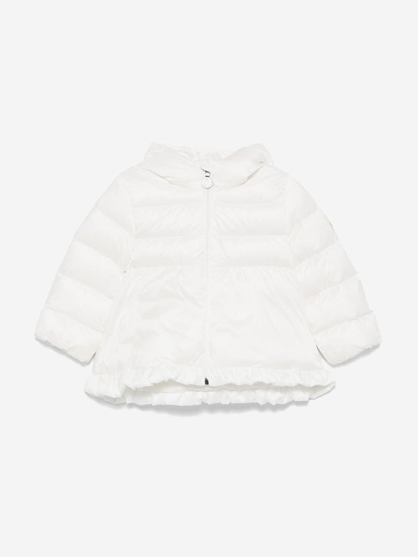 Moncler Enfant Baby Girls Down Padded Odile Jacket in White