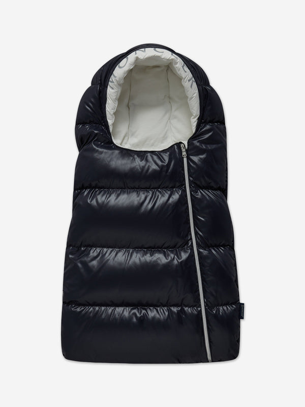 Moncler Enfant Baby Down Padded Nest in Navy