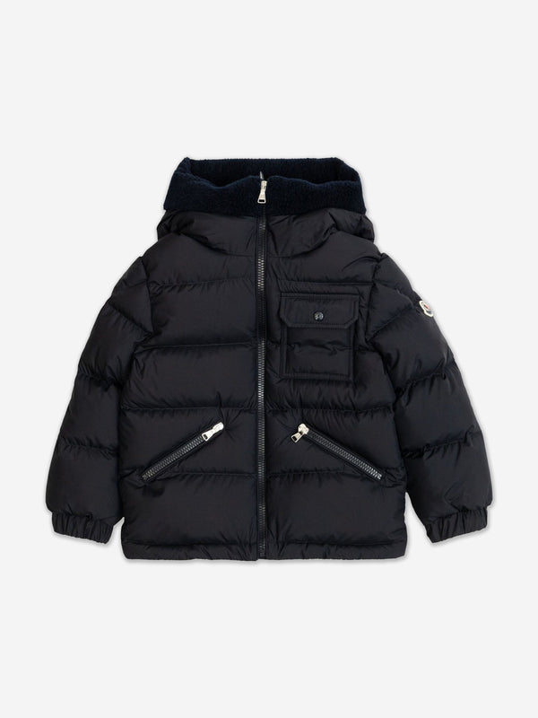 Moncler Enfant Boys Down Padded Abner Jacket in Navy