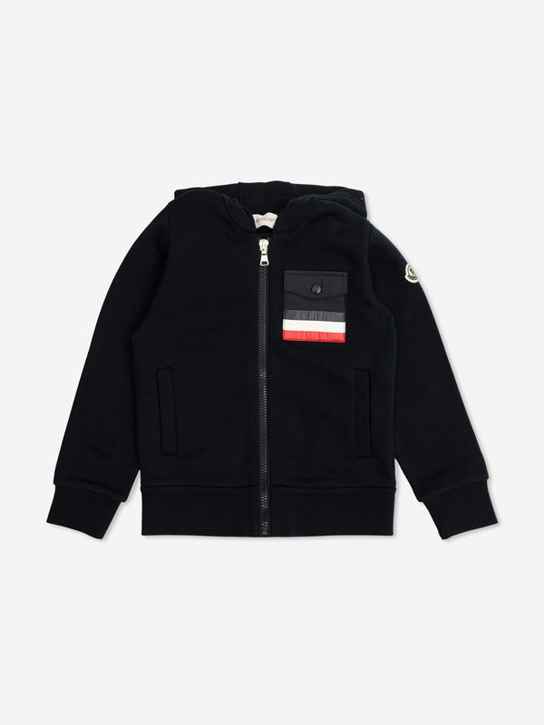 Moncler Enfant Boys Zip Up Top in Navy