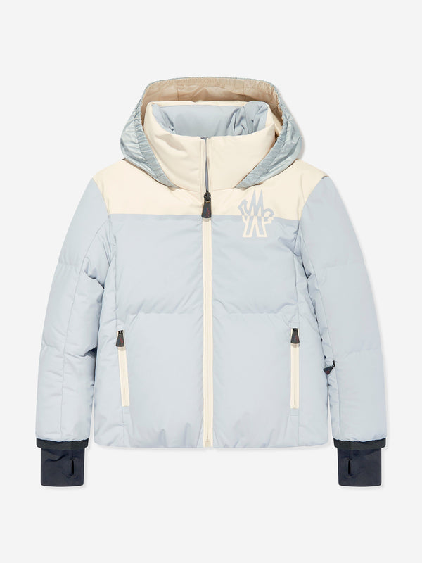 Moncler Enfant Girls Grenoble Down Padded Stennes Jacket in Blue