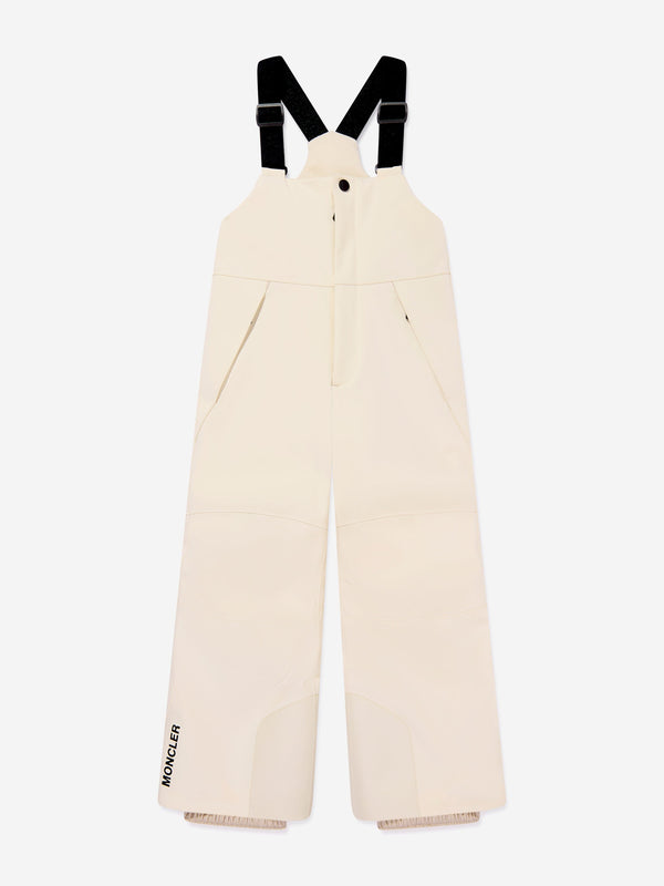 Moncler Enfant Kids Grenoble Ski Trousers in Ivory