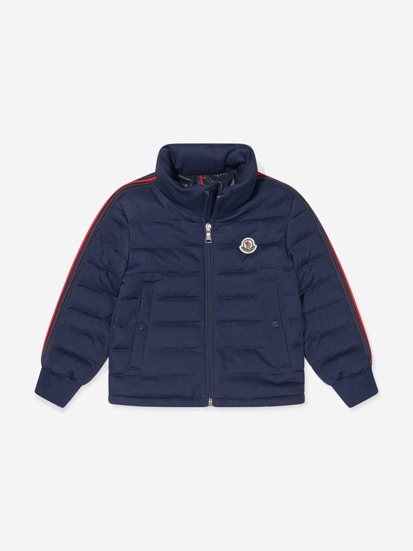 Moncler Enfant Boys Down Padded Cardo Jacket in Navy