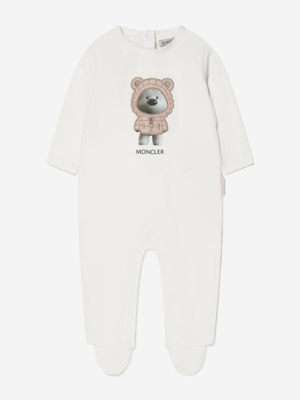 Moncler Enfant Baby Girls Bear Print Babygrow