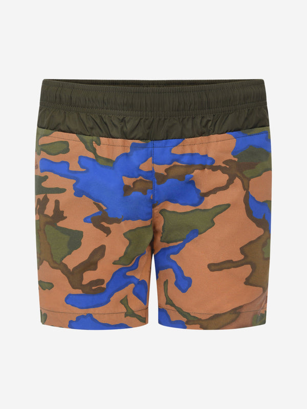 Moncler Enfant Boys Camouflage Print Swim Shorts