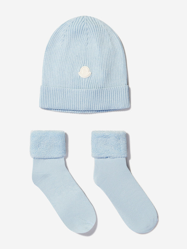 Moncler Enfant Baby Unisex Hat And Socks Set