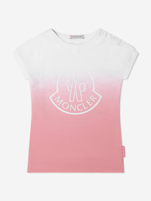 Moncler Enfant Baby Girls Jersey Dip Dye Logo T-Shirt