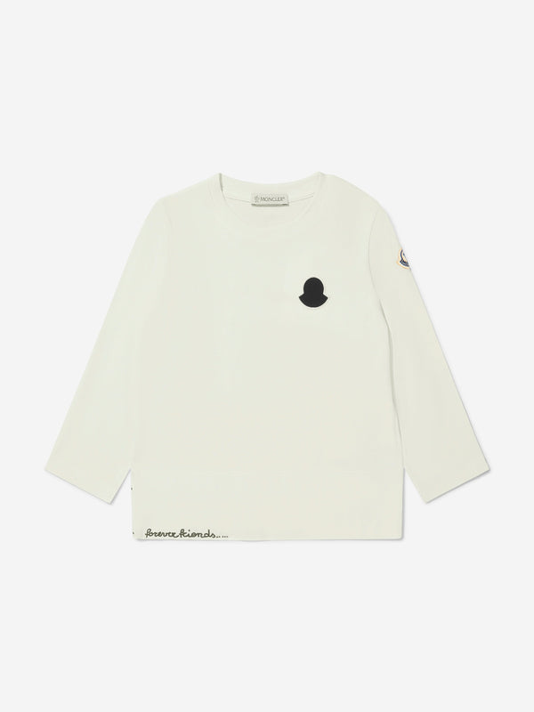 Moncler Enfant Girls Long Sleeve Logo T-Shirt