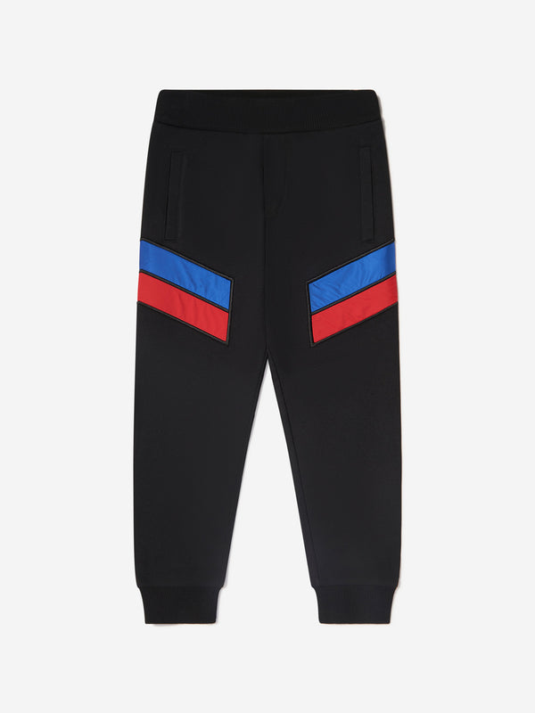 Moncler Enfant Boys Mixed Fabric Logo Joggers