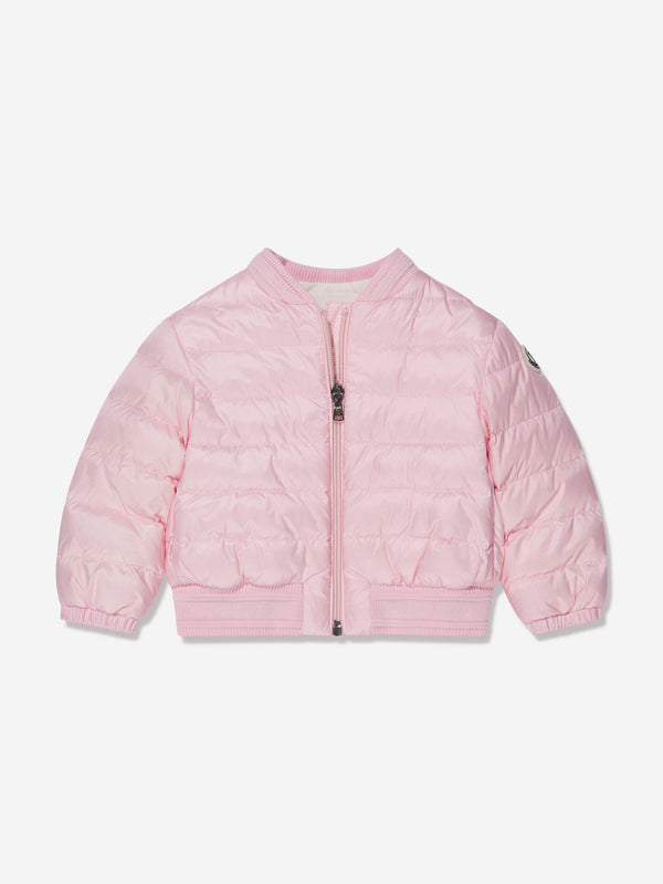 Moncler Enfant Baby Girls Down Padded Ter Jacket in Pink