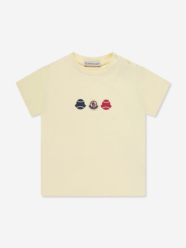 Moncler Enfant Baby Boys Logo T-Shirt in Yellow