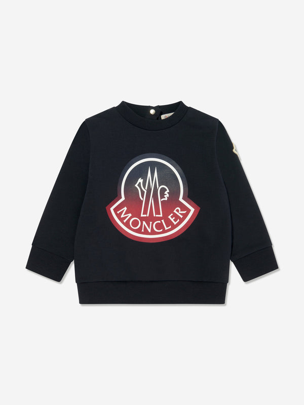 Moncler Enfant Baby Boys Logo Sweatshirt in Navy