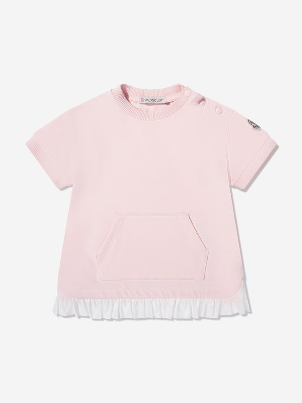 Moncler Enfant Baby Girls T-Shirt Dress in Pink