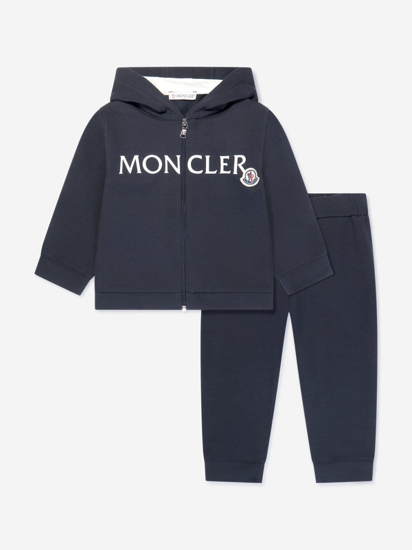 Moncler Enfant Baby Logo Tracksuit in Navy