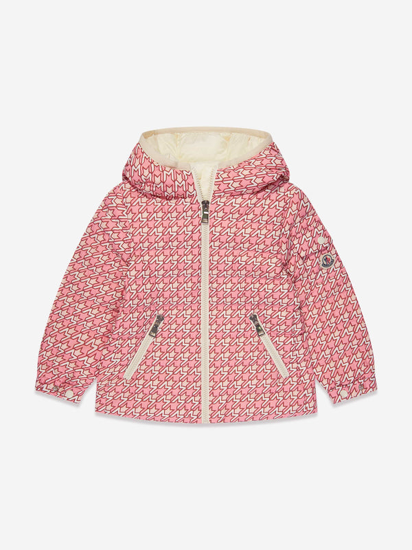 Moncler Enfant Girls Down Padded Gles Jacket in Pink