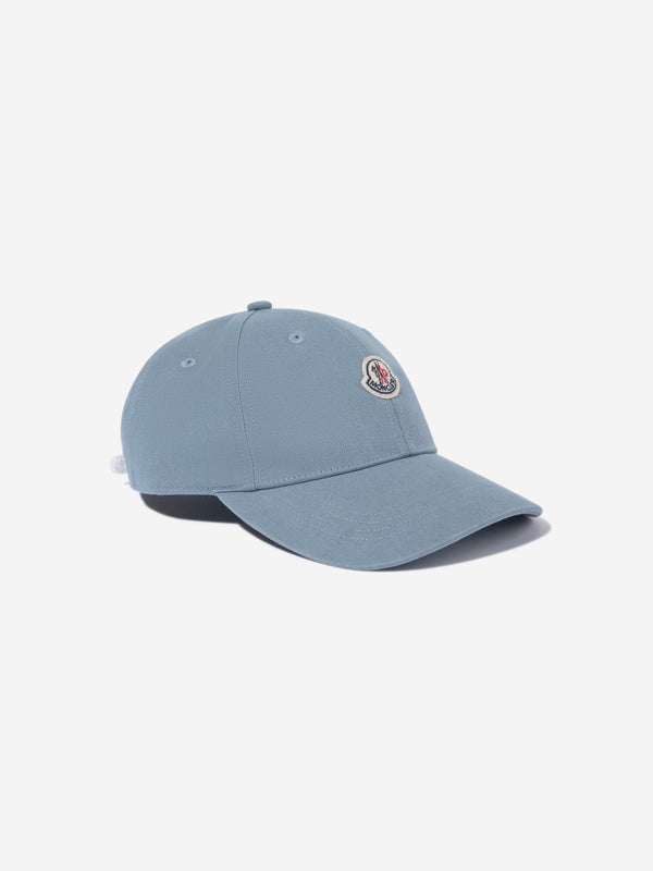 Moncler Enfant Boys Logo Baseball Cap in Blue