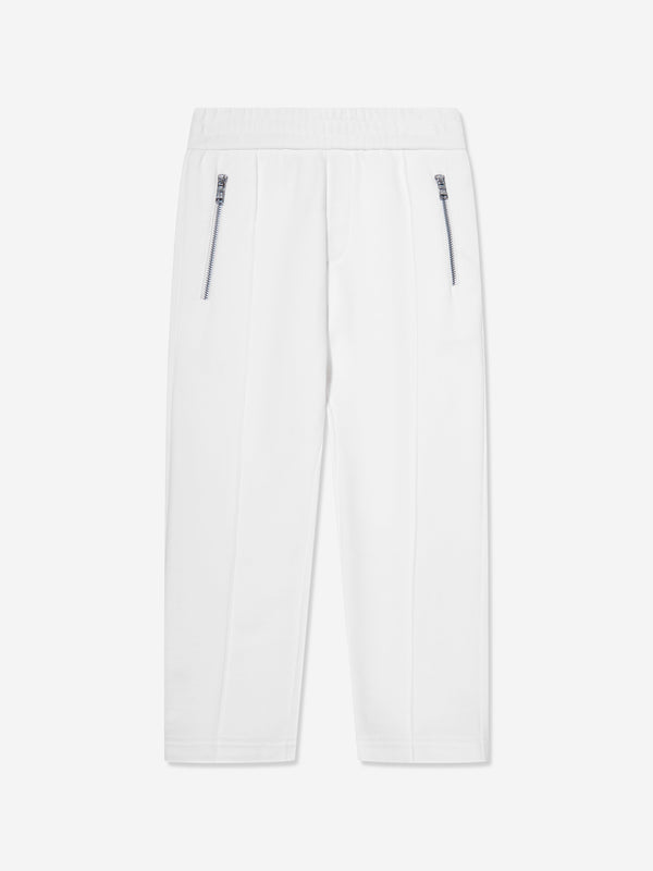 Moncler Enfant Boys Logo Sweatpants in White