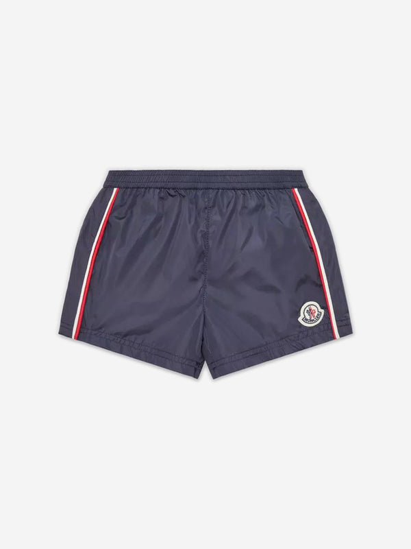 Moncler Enfant Baby Boys Logo Swim Short in Navy