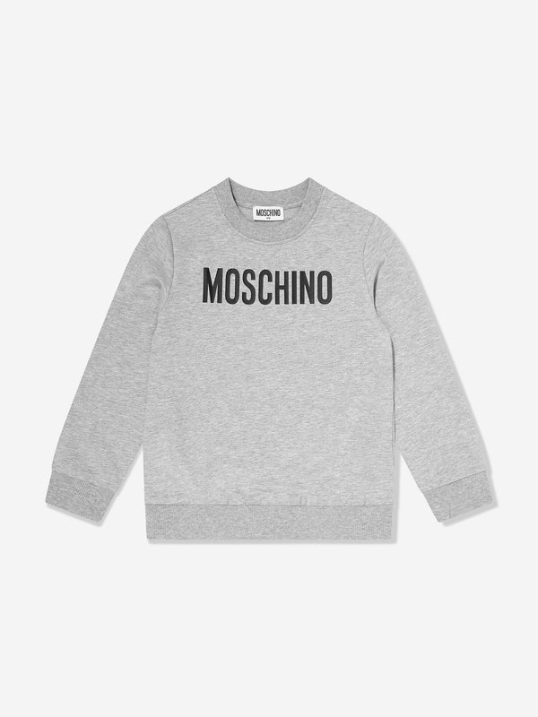 Moschino Kids Logo Sweatshirt in Grey