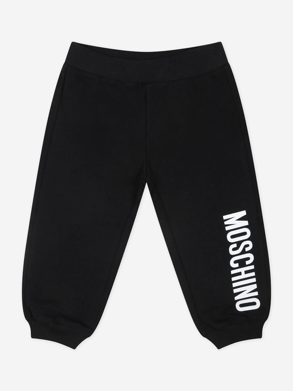 Moschino Baby Logo Joggers in Black