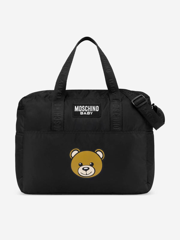 Moschino Baby Bear Logo Changing Bag in Black (40cm)