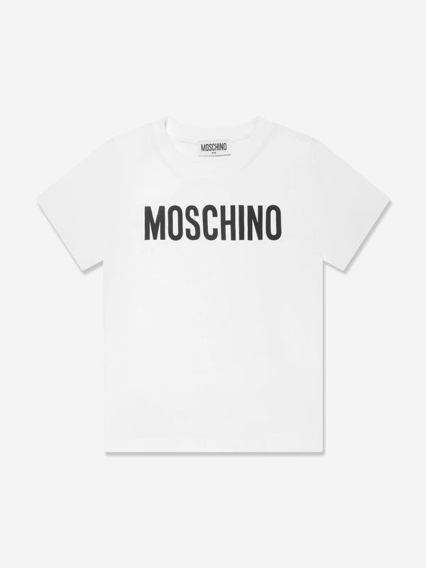 Moschino Kids Logo T-Shirt in White