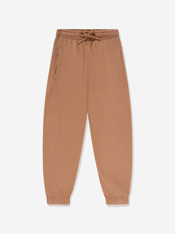 MSGM Kids Branded Joggers in Beige