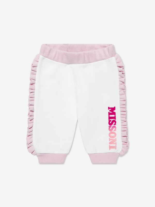 Missoni Baby Girls Logo Joggers in White