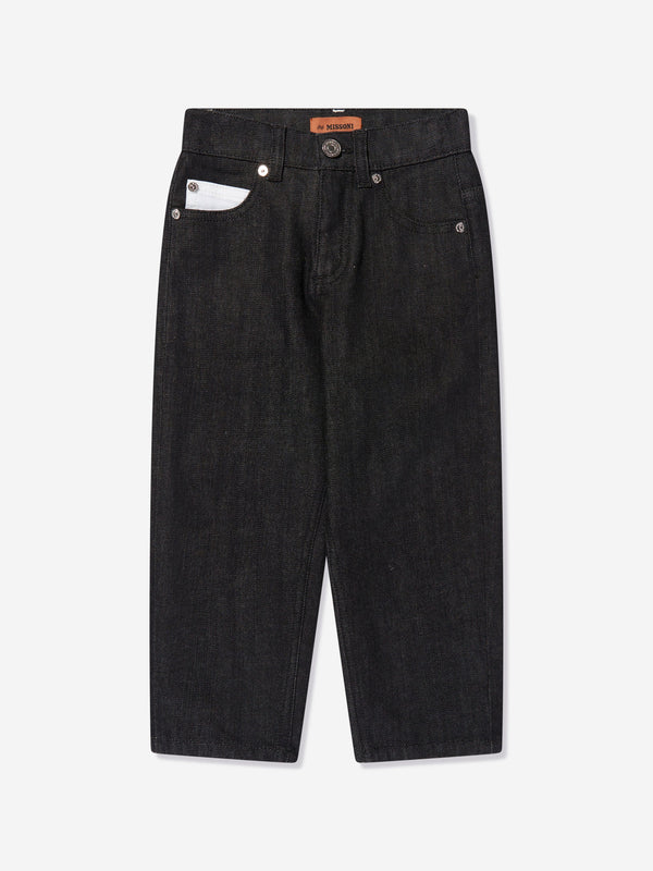 Missoni Boys Branded Trousers in Black